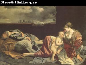 Orazio Gentileschi THe Rest on the Flight into Egypt (mk05)